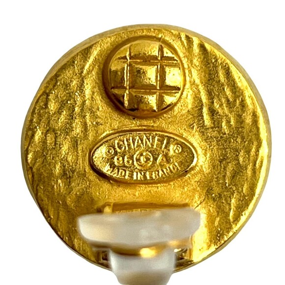 CHANEL Gripoa Coco Mark GP Earrings and Ear Cuffs, Gold Green, 15472 - Picture 2 of 7